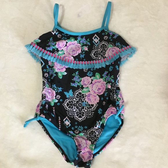 Breaking Waves/Dillards Swim Girls Breaking Wave Onepiece Girls